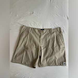 George Men’s Flat Front Shorts. Stone Wash Above The Knee Size 42. 9inseam. New
